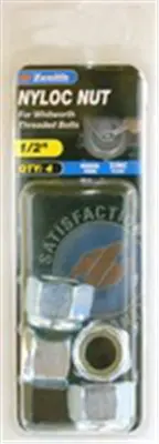 1/2″ Nyloc Lock Nut – Zinc-Plated Hex Nut (4-Pack) 1