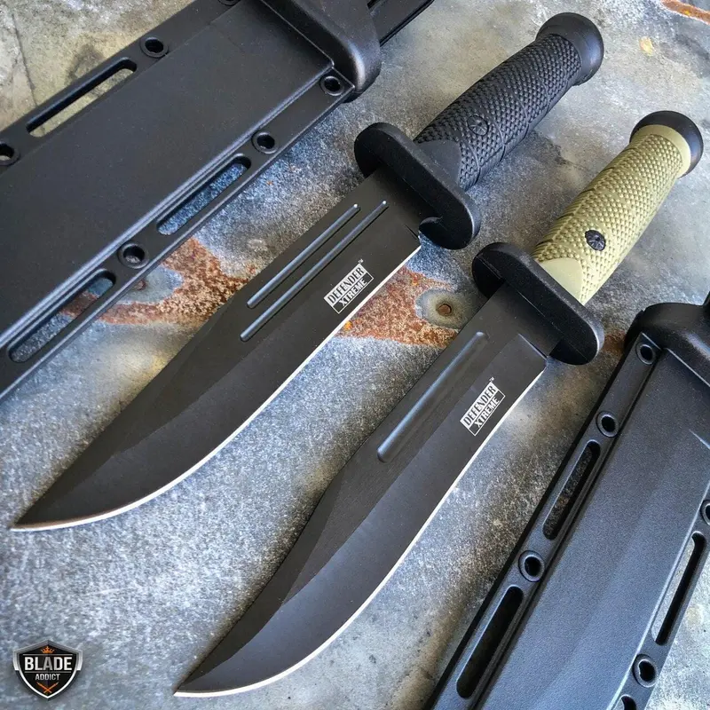 12-Inch Fixed-Blade Rambo Bowie For Hunting And Survival 1