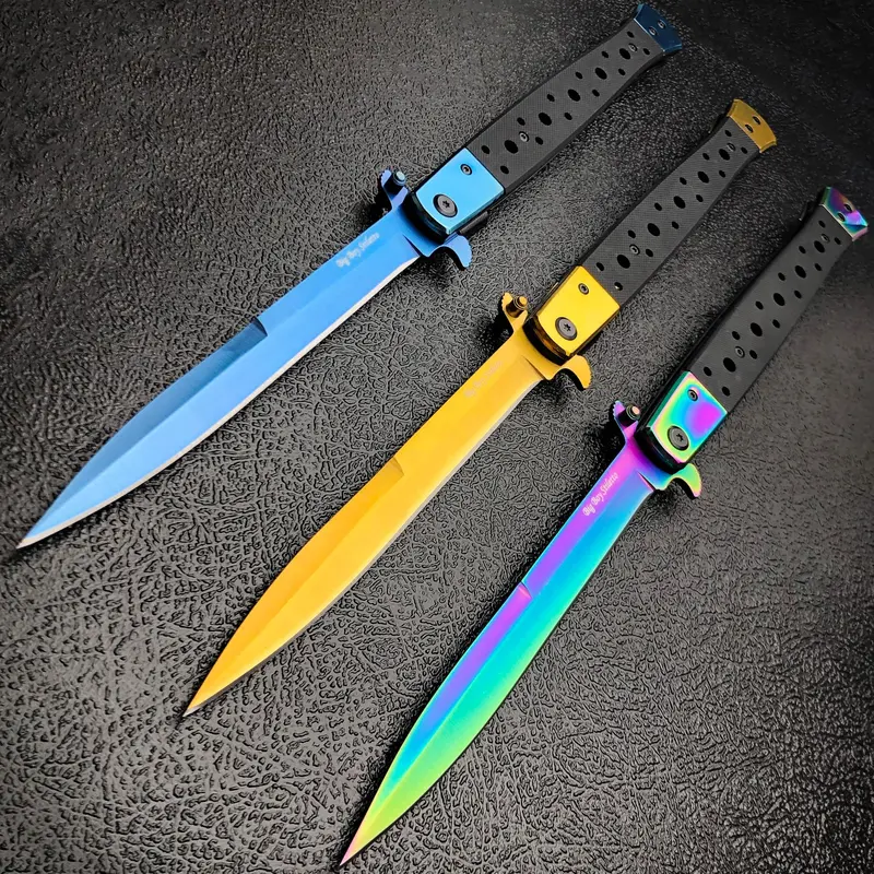 13-Inch Milano Stiletto – Large-Assisted Folding Pocket Knife 1