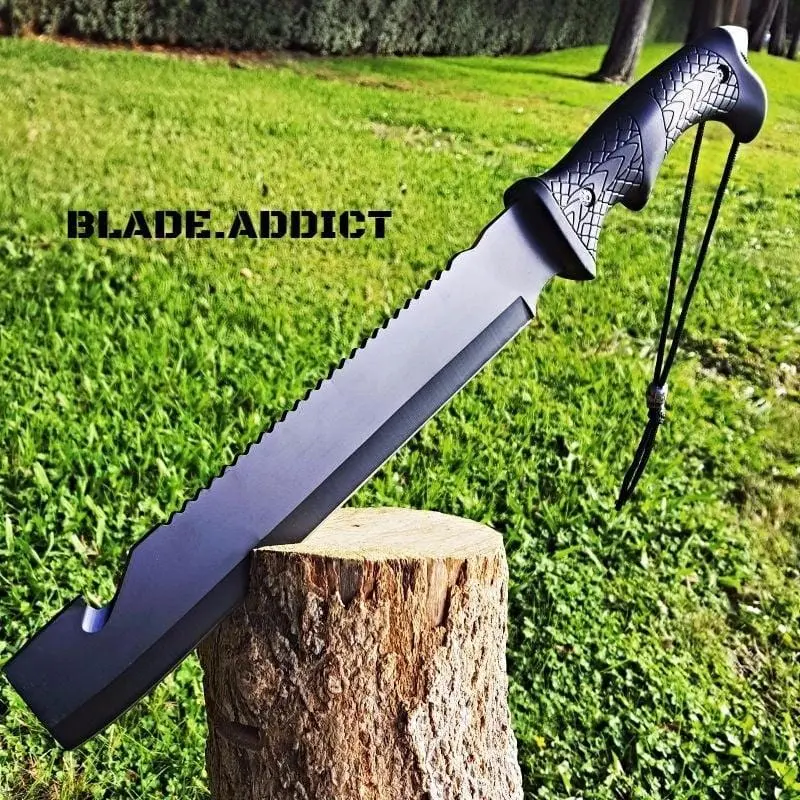 16-Inch Fixed-Blade Hunting Machete With Gut Hook 1