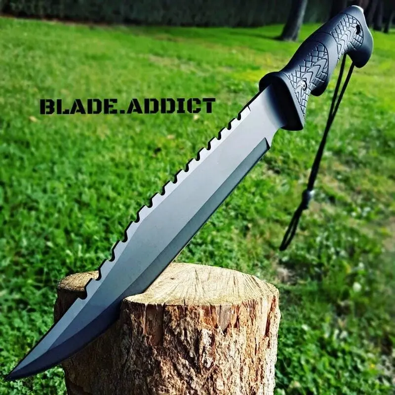 16-Inch Full-Tang Sawback Military Machete Sword 1
