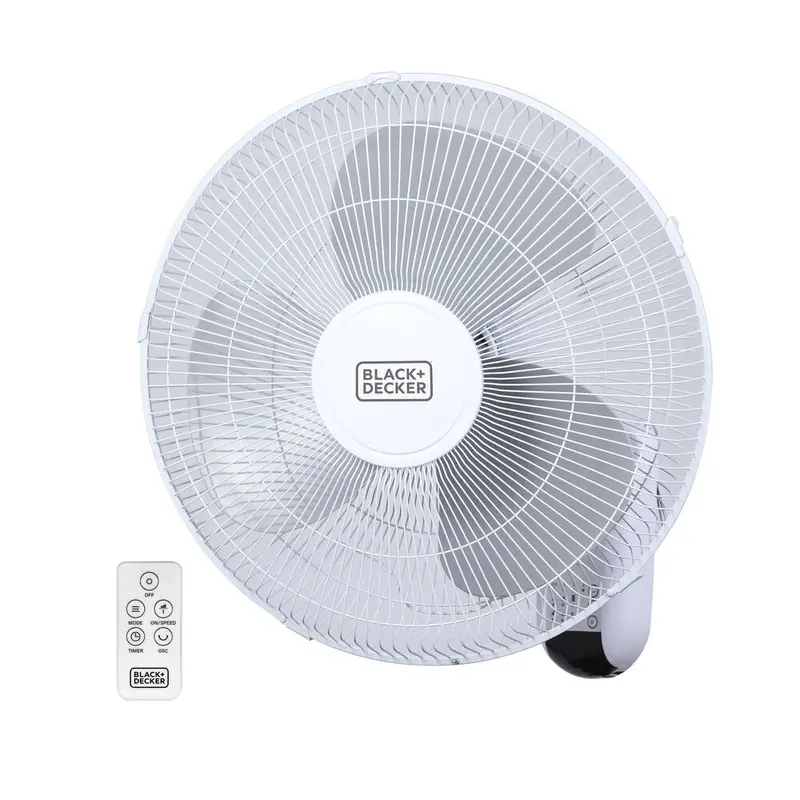 16-Inch Oscillating Wall-Mount Fan With Adjustable Tilt 1