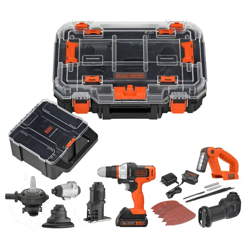 20V Max Powerconnect Matrix Cordless Drill Kit With 7 Attachments, Battery, Charger & Storage Case 1
