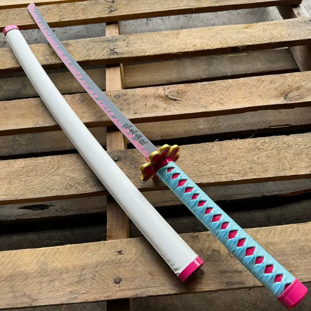 41-Inch Mitsuri Kanroji Katana Replica – Demon Slayer Cosplay Samurai Sword 1