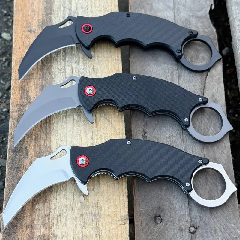 5.5-Inch Tactical Karambit Knife With Ball Bearings 1