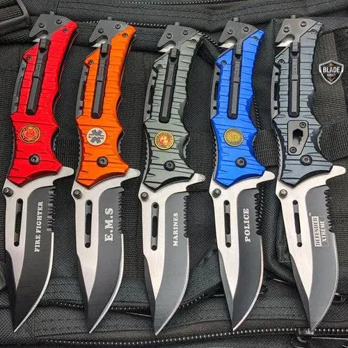 8.25-Inch Rescue-Focused Spring-Assisted Folding Knife 1