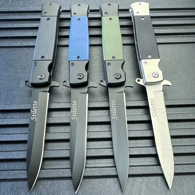 8.5-Inch Military-Grade Spring-Assisted Folding Knife With G10 Handle 1