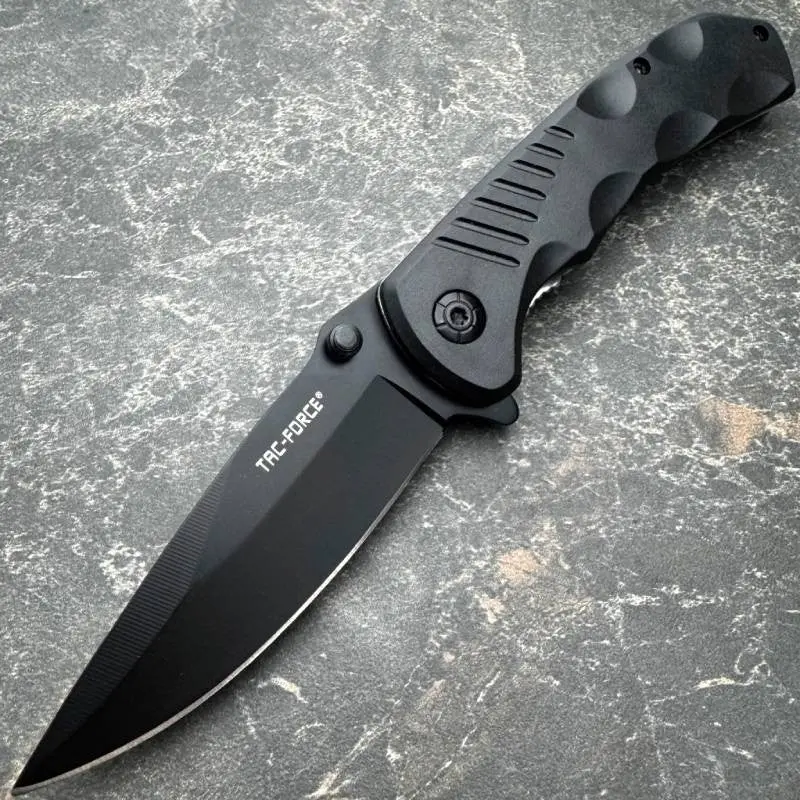 8-Inch Black Everyday Carry Folding Knife 1