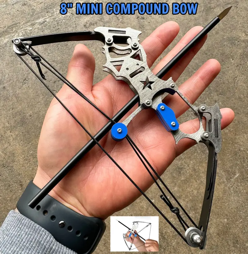 8-Inch Mini Compound Bow Set – Includes Arrow For Archery Practice 1