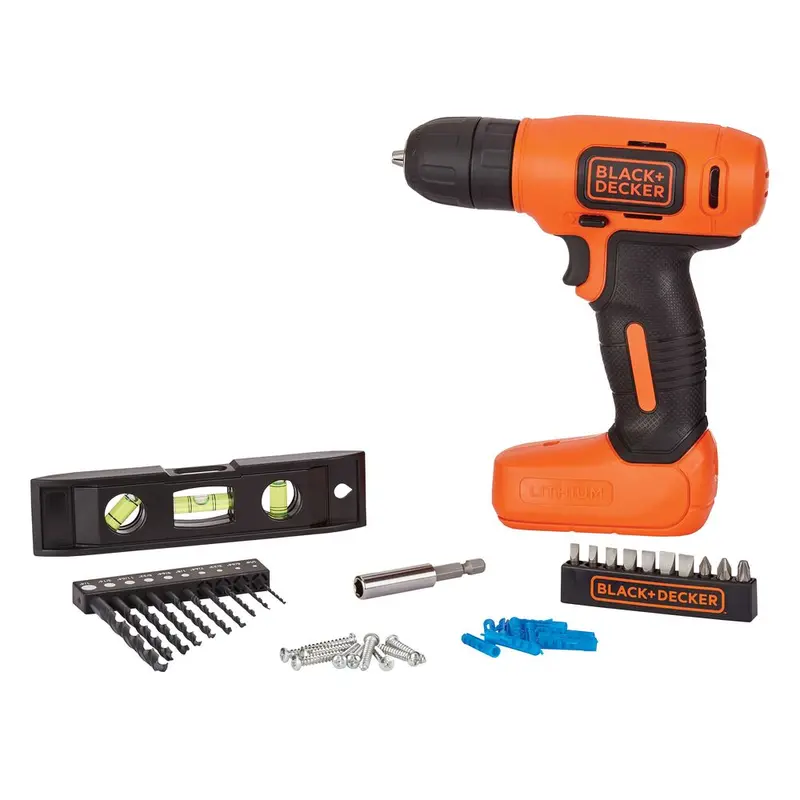 8V Max Cordless Drill Kit With 43-Piece Home Decor Accessories 1