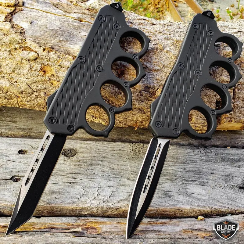 9-Inch Knuckle-Duster Otf Tactical Knife 1