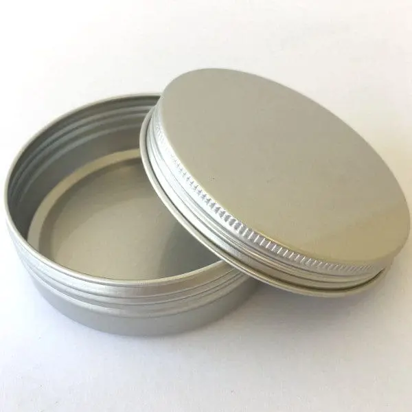 Aluminium Reusable Round Container With Lid – 100Ml Capacity 1