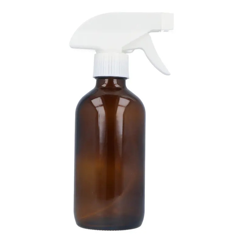 Amber Glass Trigger Spray Bottle – 250Ml Reusable Refillable Container 1