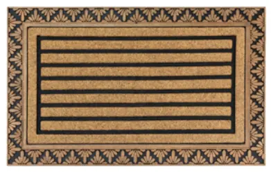 Arcadia Border Fan Design Door Mat – 450 × 750Mm Non-Slip Surface 1