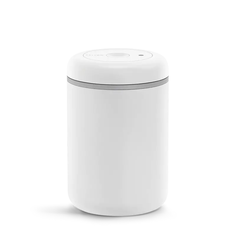 Atmos Vacuum-Seal Storage Canister – 1.2L Matte White Design 1