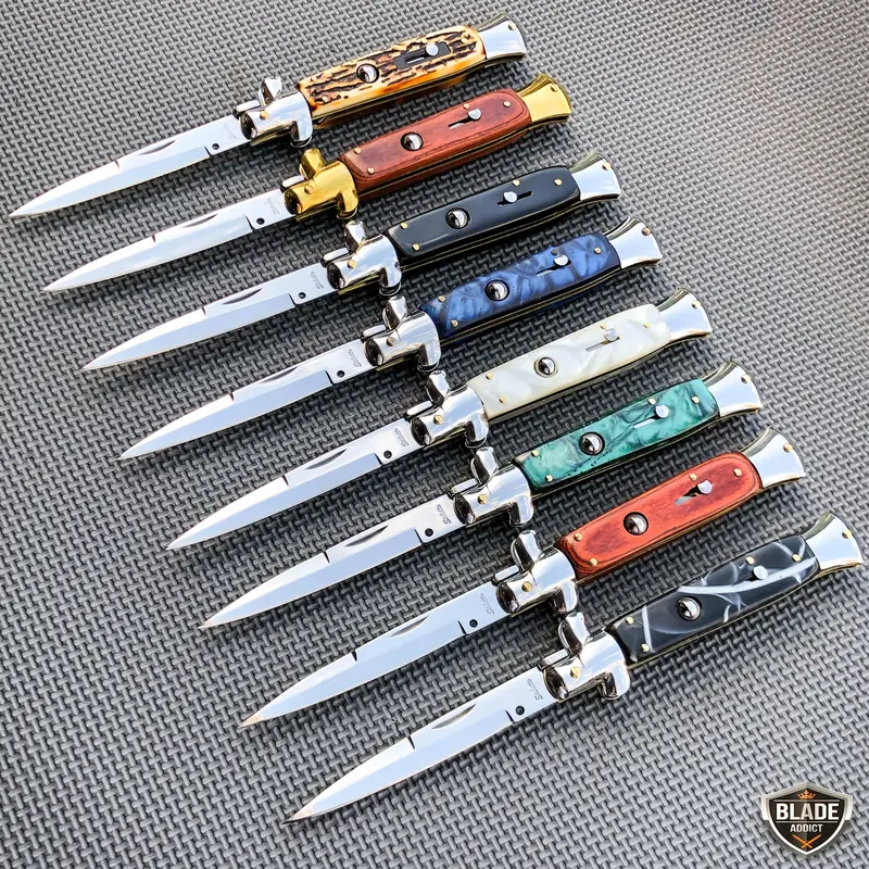 Authentic Italian Stiletto Folding Pocket Knife 1