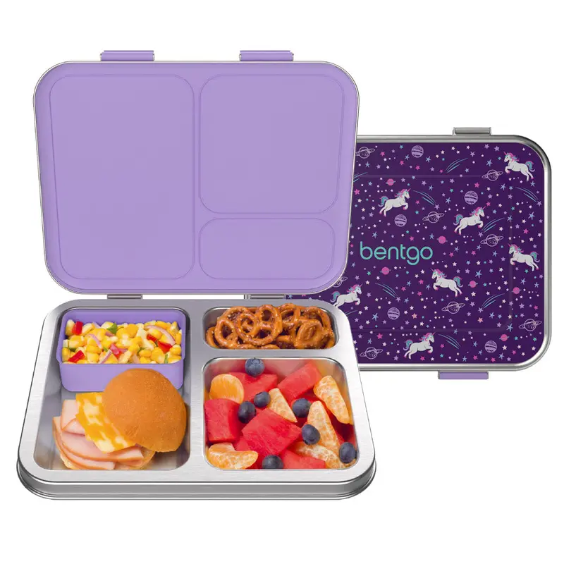 Bentgo Kids Stainless Steel Lunch Box With Fun Prints 1