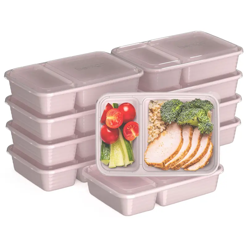 Bentgo Prep 2-Section Meal Prep Containers – 20-Piece Bpa-Free Set 1