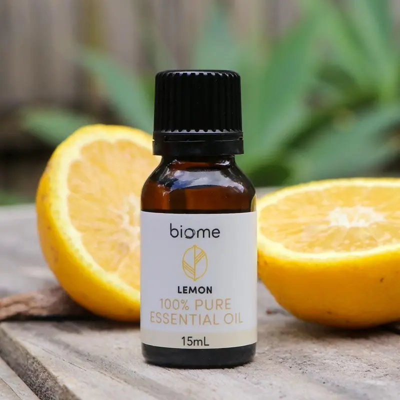 Biome Lemon Essential Oil – 100% Pure, Cold-Pressed, 15Ml Bottle 1