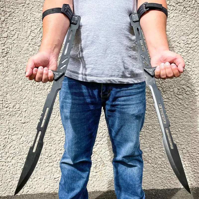 Blood Rayne Ninja Machete Duo – Two 27.5-Inch Vampire-Themed Training Swords 1