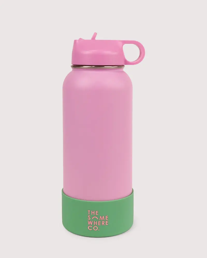 Blossom Pattern 1-Liter Bpa-Free Water Bottle 1