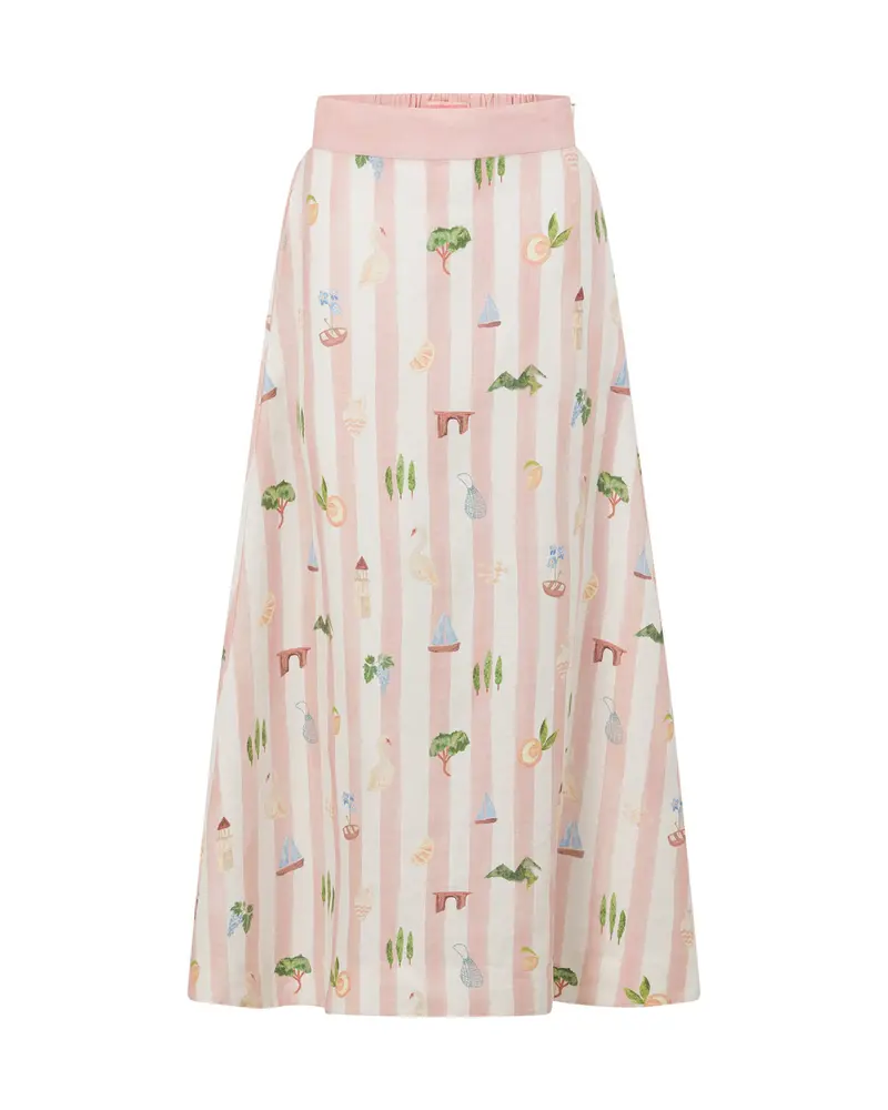 Boat Days High-Waisted Maxi Skirt 1