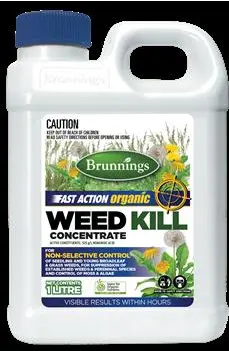 Brunnings Organic Fast-Action Weedkiller Concentrate – 1-Litre Eco Formula 1