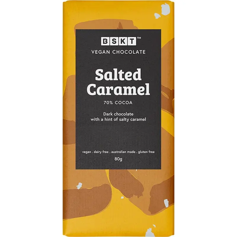 Bskt Salted Caramel Dark Chocolate Block – 90G 1