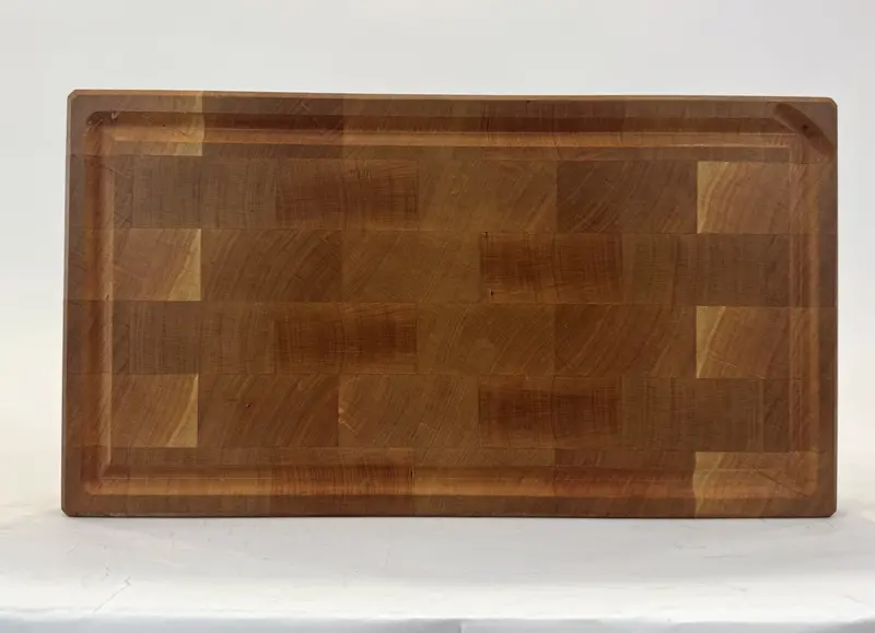 Cherry Cutting Board – 17.75" X 9.75" X 2" (Handmade W/ Finger & Juice Grooves + Feet) 1