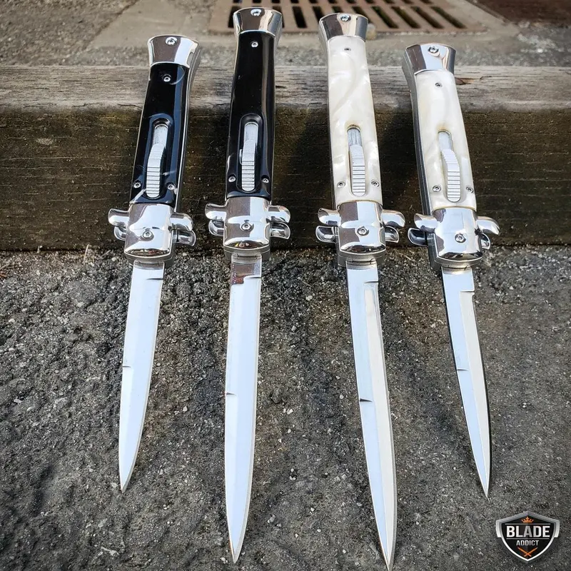 Classic Italian Stiletto Otf Knife For Gentlemen 1