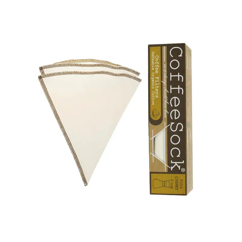 Coffeesock Chemex-Compatible Reusable Filter – 3-Cup Size 1