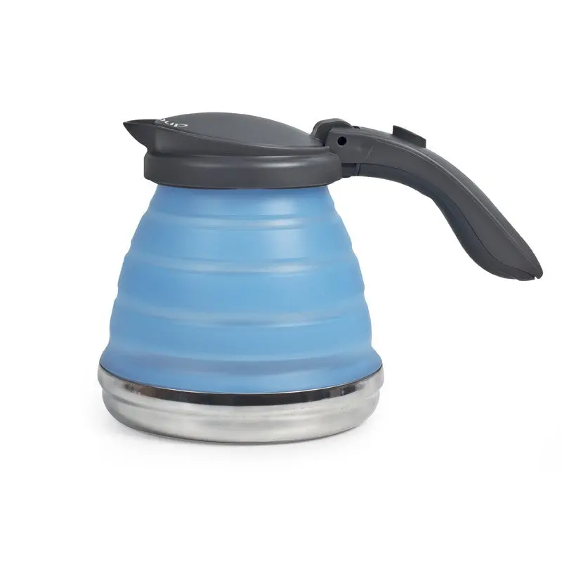 Collapsible 1.2L Electric Kettle – Compact Blue Design 1