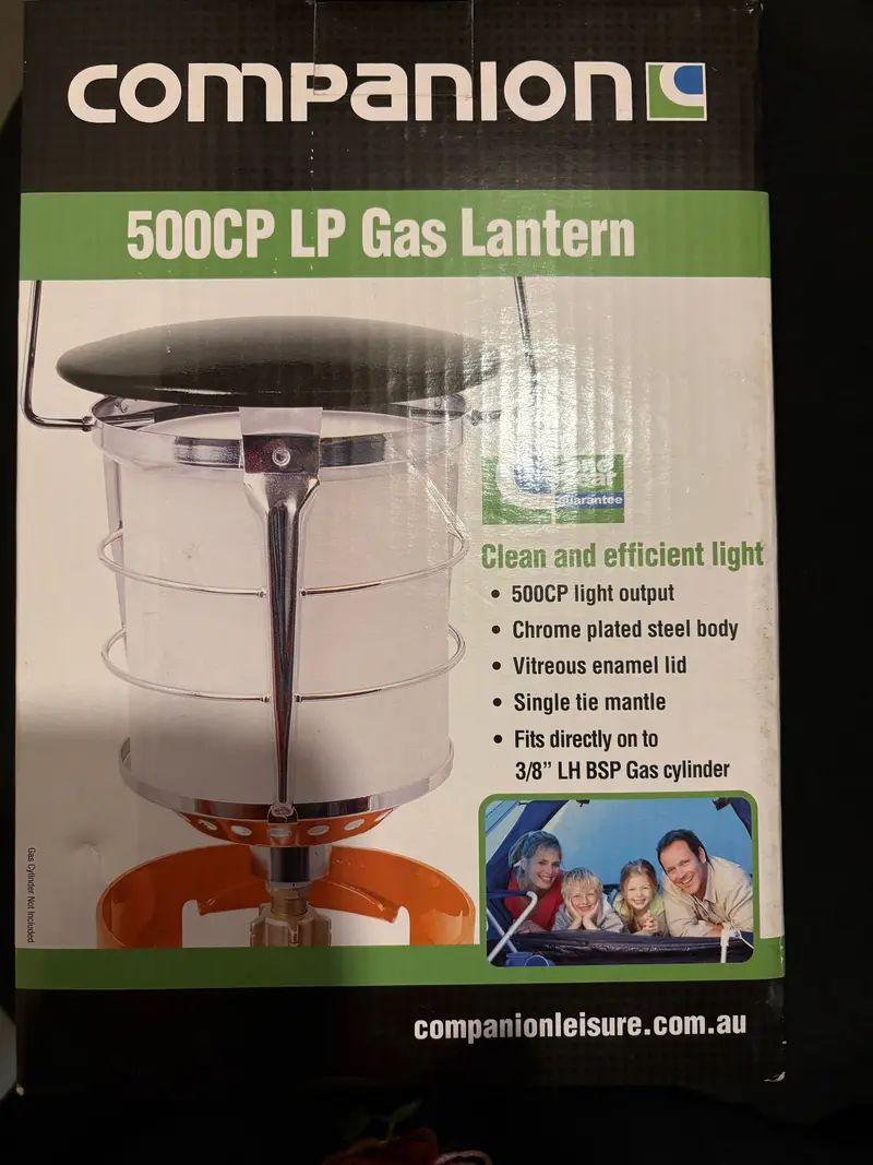 Companion High-Output Lp Gas Lantern – 500-Candlepower Camping Light 1