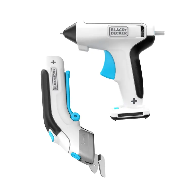 Cordless Crafting Toolkit: Glue Gun And Power Scissors Set 1