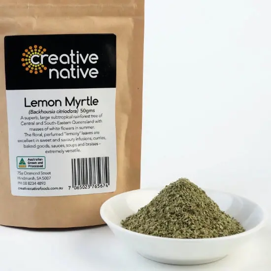 Creative Native Lemon Myrtle Ground – Organic Australian Native Spice 1