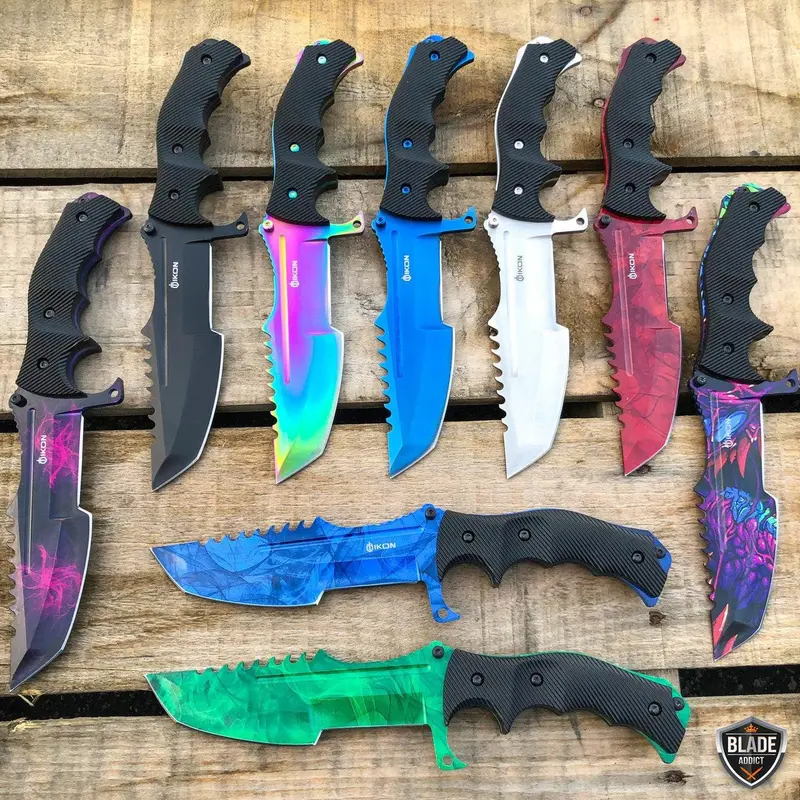Csgo-Inspired Survival Bowie Knife – 11-Inch Fixed-Blade Tactical Hunting Tool 1