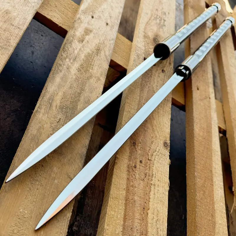 Double-Blade Interlocking Samurai Ninja Sword Set – 30.5-Inch Twin Blades 1