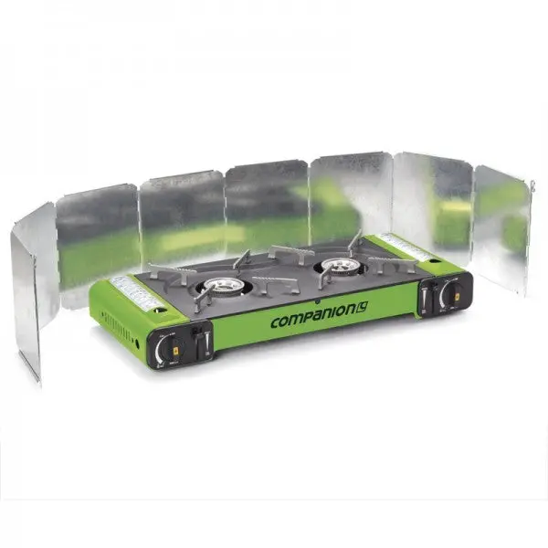 Double-Sided Windshield For Camping Stoves – Heat & Wind Protection 1