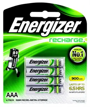 Energizer Aaa Rechargeable Batteries – 4-Cell Nimh Pack 1
