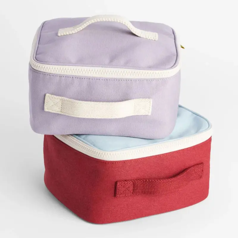 Fluf Square Insulated Lunch Bag – Sustainable Bento-Style Carrier 1
