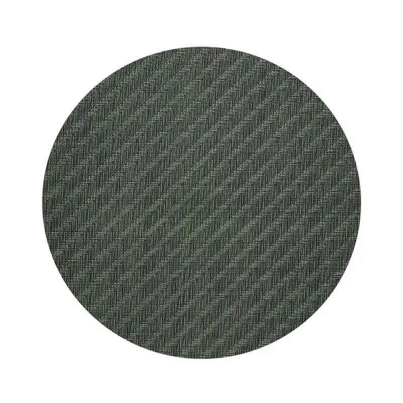 Foxtail Round Table Mat – Natural Thyme-Toned Weave 1