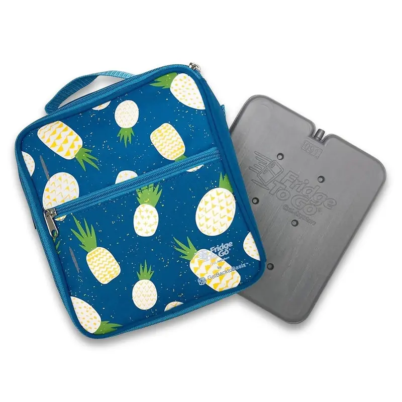 Fridge To Go Medium Insulated Lunch Bag – Tropical Pineapple Design 1