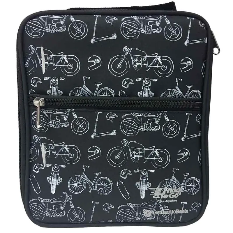 Fridge To Go Medium Insulated Lunch Carrier – Motorbike Design 1