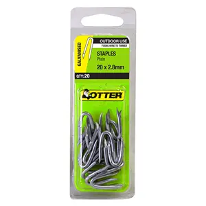 Galvanised Staples – 20Mm × 2.8Mm, 50-Pack 1
