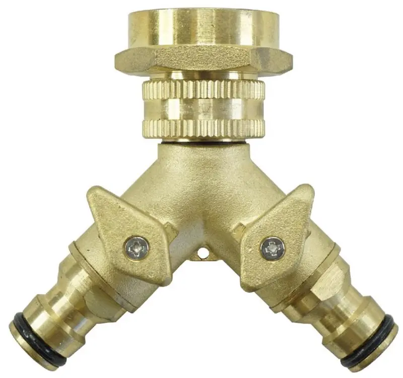 Garden Pride Brass Y-Switch Tap Adaptor – 12 Mm Thread 1