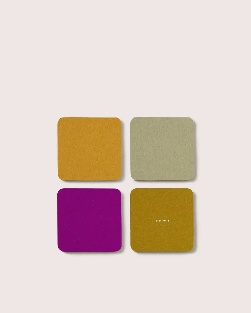 Golden Hour Themed Felt Coasters By Bierfilzl 1