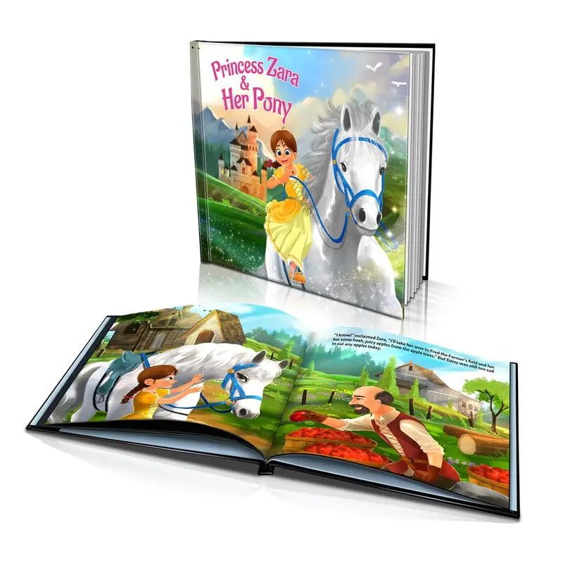 Hardcover Storybook: The Princess, The Prince, And Their Pony 1