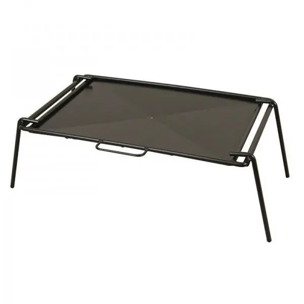 Heavy-Duty Flat-Plate Campfire Cooker – Dual-Burner Outdoor Cooking System 1