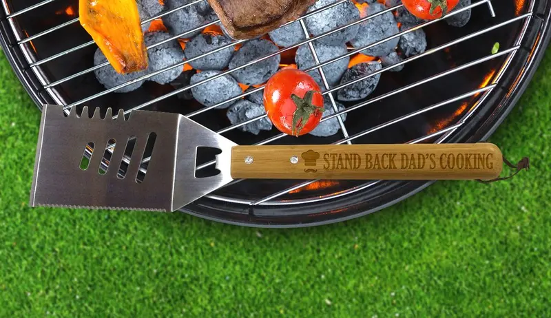 Humorous 'Stand Back' Grill Accessory 1