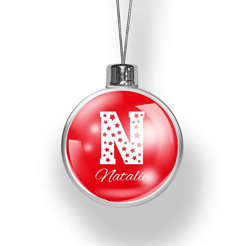 Initials-Engraved Holiday Ornament 1